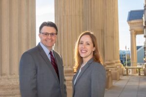 Rosenberg & Gluck Attorneys Matthew Bligh and Erin Hargis