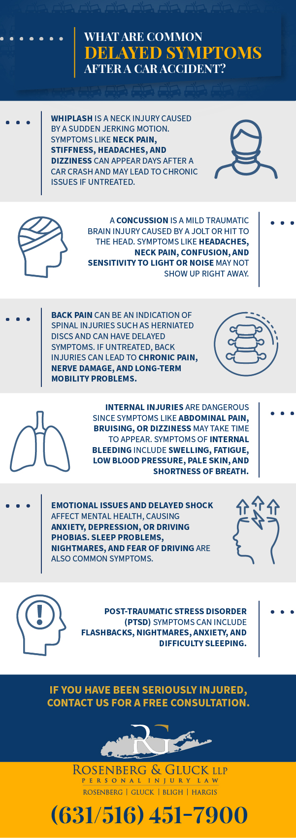 What Are Common Delayed Symptoms After a Car Accident?