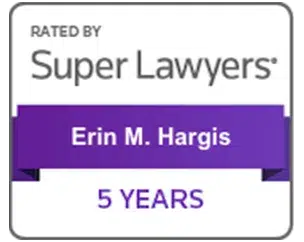 Erin Hargis 5 años en Super Lawyers Erin Hargis 5 años en Super Lawyers